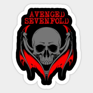 avenged bat skull Sticker